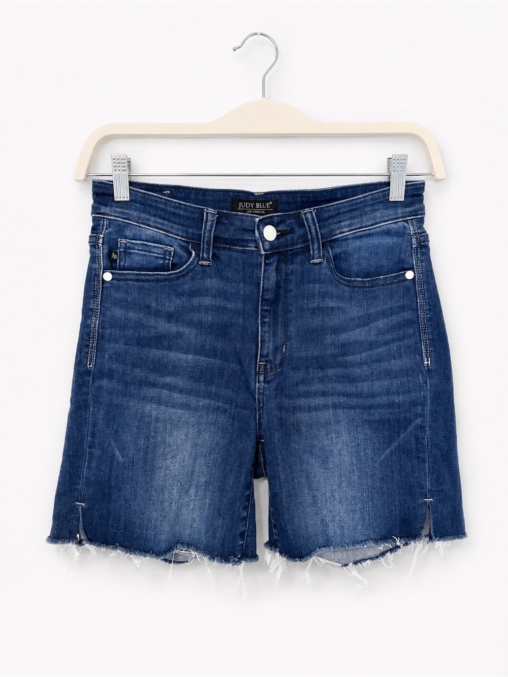 Judy Blue Dark Wash Mid-Rise Cut Off Denim Shorts Women’s Medium Casual